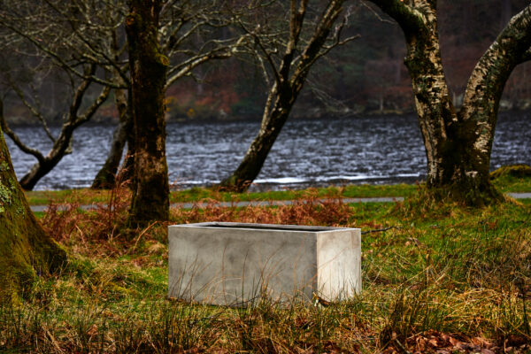 Weathered Cement Trough Planters - Image 2