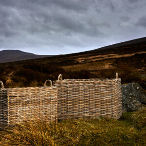 Kubu Rectangular Basket with Wheels