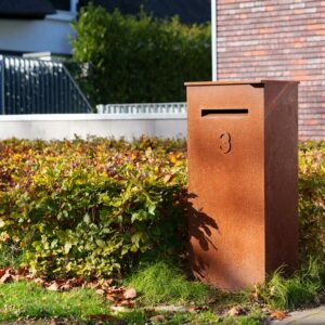 Corten Steel Case Letterbox
