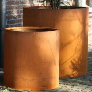 Corten Steel Atlas Pot