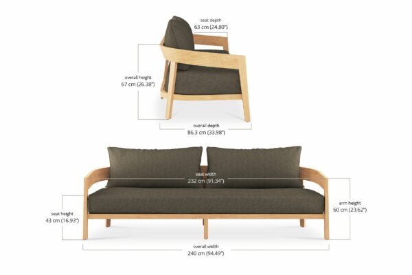 Dunmore Sofa Set in Slate - Image 7
