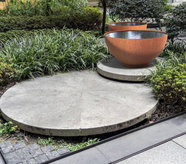 Bocca Corten Steel Water Feature