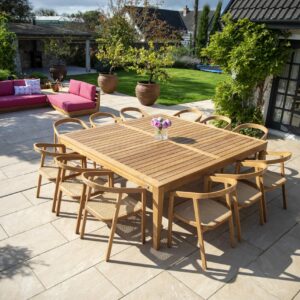Bali Dining Set with Rose Chairs