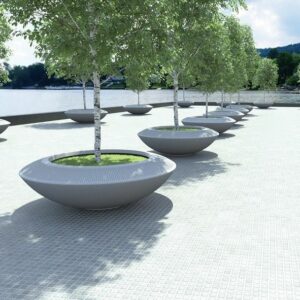 Malva Fibreglass planter