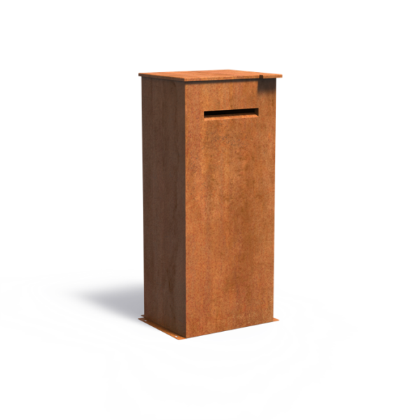 Corten Steel Case Letterbox - Image 2
