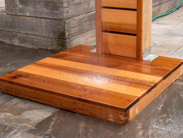 Outdoor sunlight shower Canadian Red Cedar - Image 4