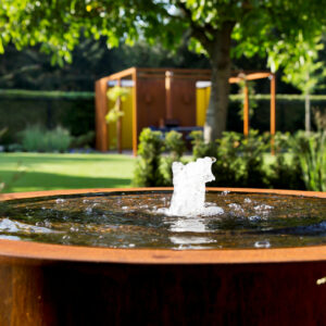 Corten Steel Round Water Table