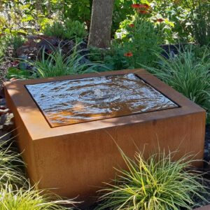 Corten Steel Square Water Table