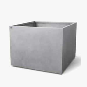 Concrete Grey Cube with Castors