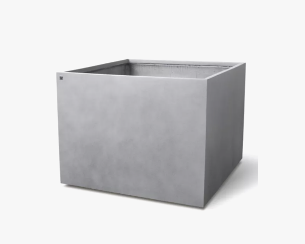 Concrete Grey Cube with Castors