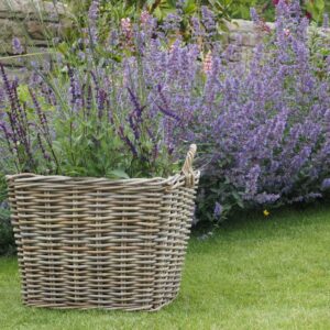 Kubu Square Tapered Basket with Handles