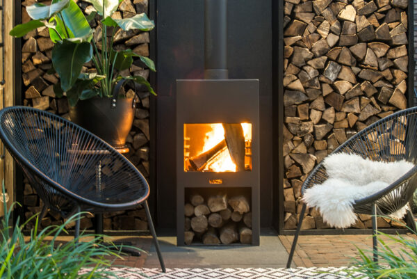 Stig Outdoor Free standing Wood Burner
