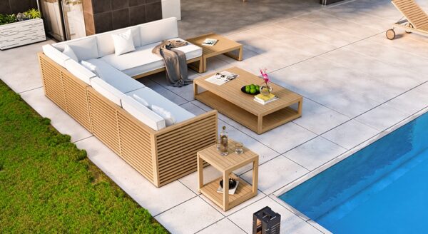 Mimosa Modular Sofa in Silver - Image 9