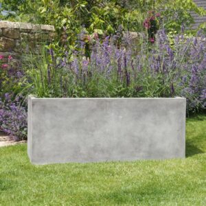 Weathered Cement Trough Planters
