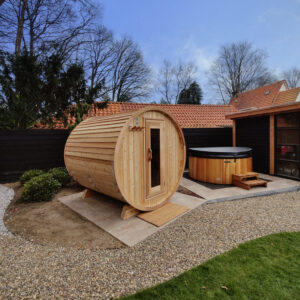 Red Cedar Barrel Sauna