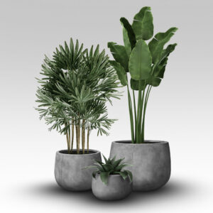 Nerja Planters - Weathered Grey colour