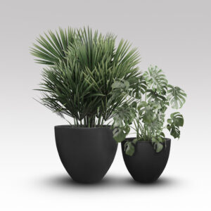 Lucia Stone Grey Planters