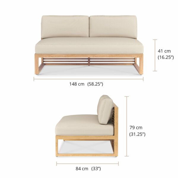 Mimosa Modular Sofa in Silver - Image 8