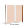Corten Steel Outdoor Panels Posts - Intermediate post