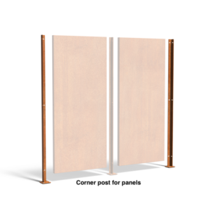 Corten Steel Outdoor Panels Posts