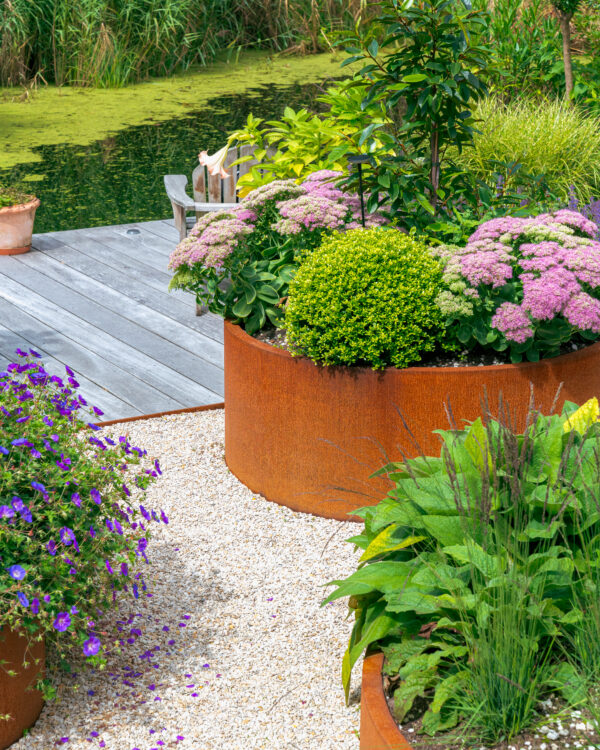 Corten Steel Atlas Pot - Image 8