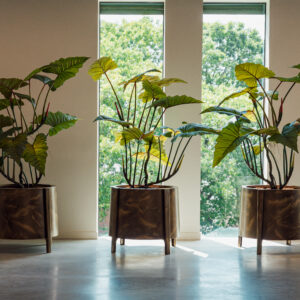 Aluminium Vintage Metallic Botan Planter