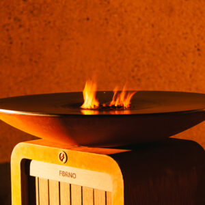 Gas-fired Corten Steel Halo Piezo