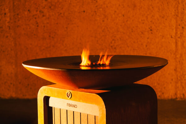 Gas-fired Corten Steel Halo Piezo