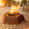 Forma Corten Steel Firebowl - 1154 x 1000 x 272mm
