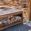 Logg Corten Steel Seating and Wooden Storage - Image 5