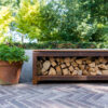 Logg Corten Steel Seating and Wooden Storage - Image 4
