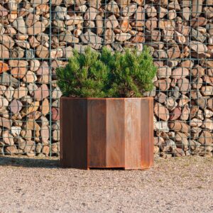 Corten Steel Boxer Planter