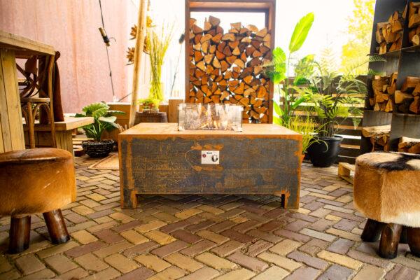 Gas-fired Corten Steel Fire Table - Image 2