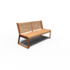 Corten Steel Storr Bench with backrest - 1500 x 650 x 850mm