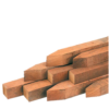 Hardwood Pegs for Corten Steel Edging - 50 x 50 x 800mm - pack of 20
