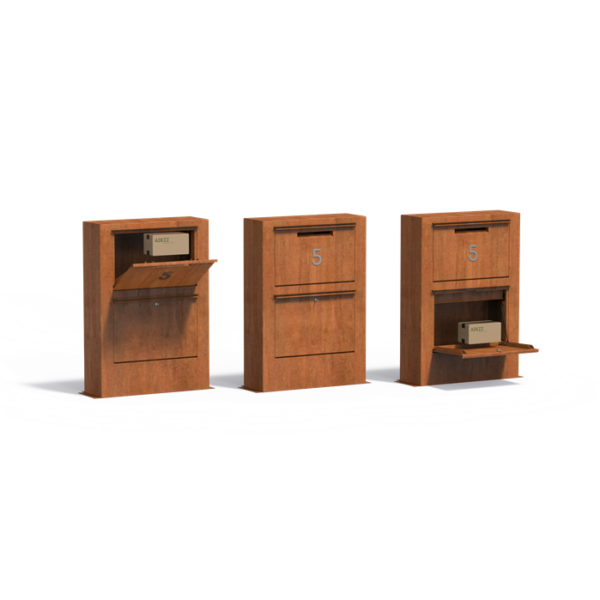 Corten Steel Paca Letterbox - Image 2