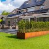 Corten Steel L-Shaped Planter - 1000 x 400 x 400mm